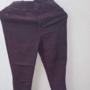 Guess Women's Deep Burgundy Skinny Jeans